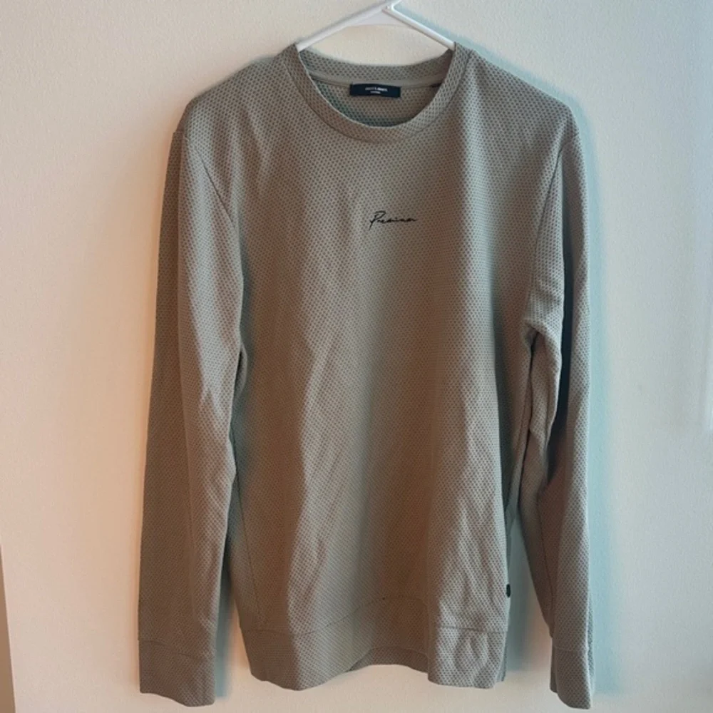 Jack and Jones Men's Taupe Crewneck Sweater